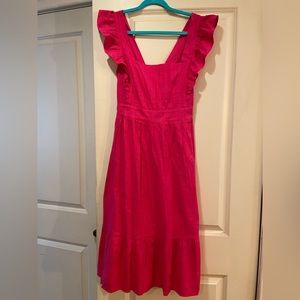 Petite Hot pink Loft dress, Size 2P